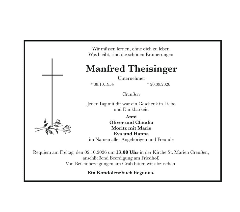 Herr Manfred Theisinger