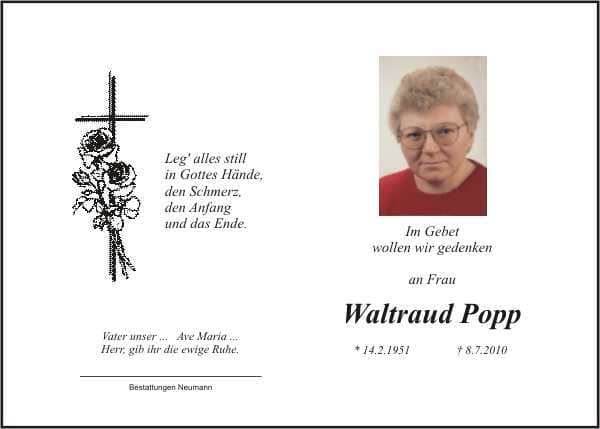Frau Waltraud Popp