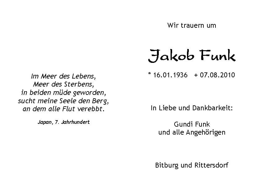 Herr Jakob Funk