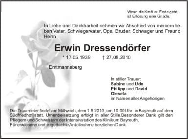 Herr Erwin Dressendörfer
