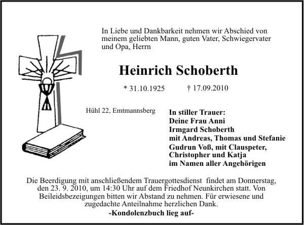 Herr Heinrich Schoberth