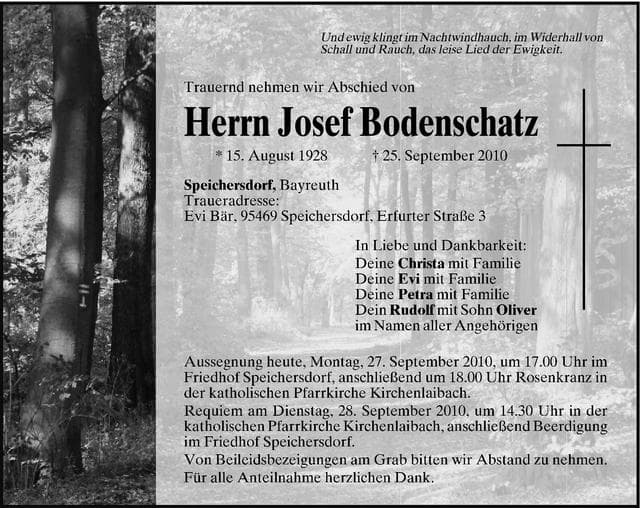 Herr Josef Bodenschatz