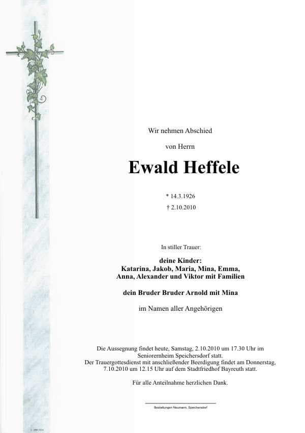 Herr Ewald Heffele