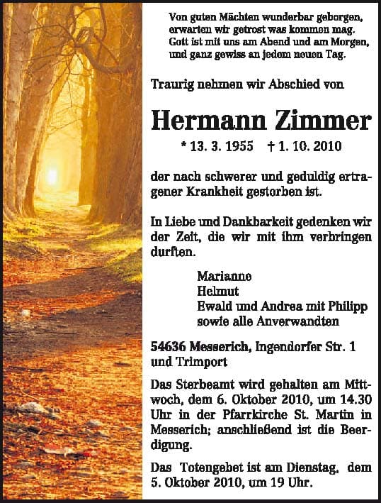 Herr Hermann Zimmer