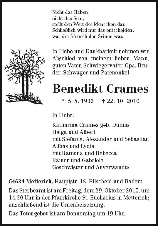 Herr Benedikt Crames
