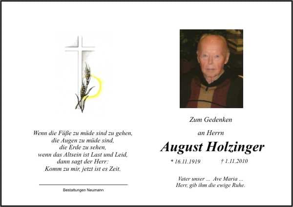 Herr August Holzinger