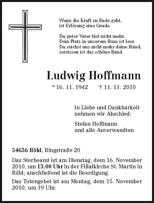 Herr Ludwig Hoffmann
