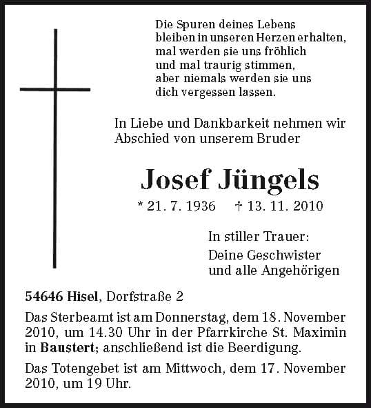 Herr Josef Jüngels