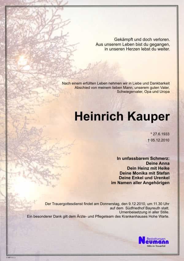 Herr Heinrich Kauper