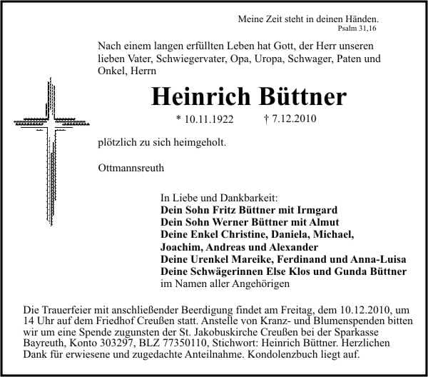 Herr Heinrich Büttner