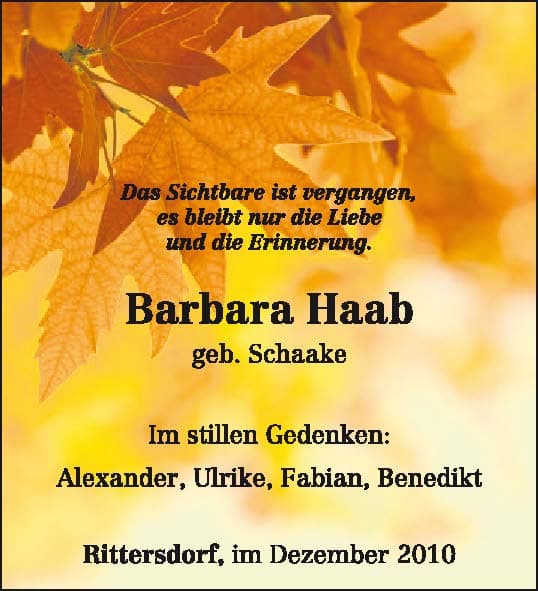Frau Barbara Haab