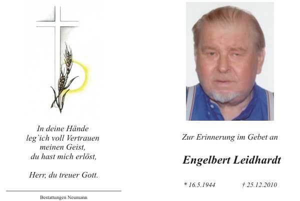 Herr Engelbert Leidhardt
