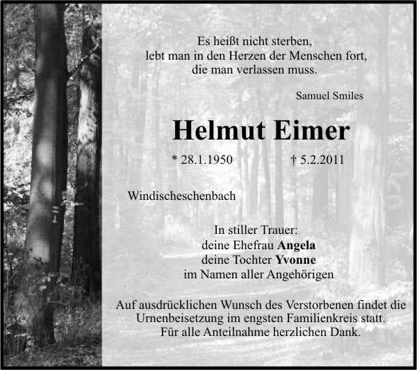 Herr Helmut Eimer