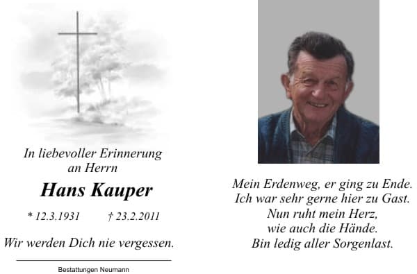 Herr Hans Kauper