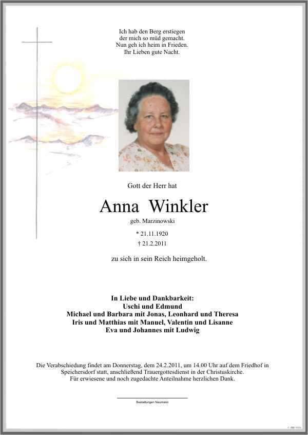 Frau Anna Winkler