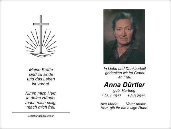 Frau Anna Dürtler