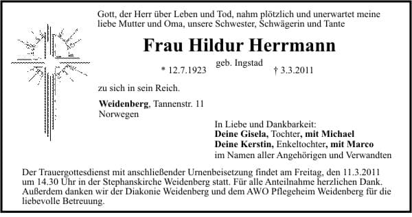 Frau Hildur Herrmann