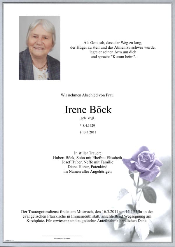 Frau Irene Böck
