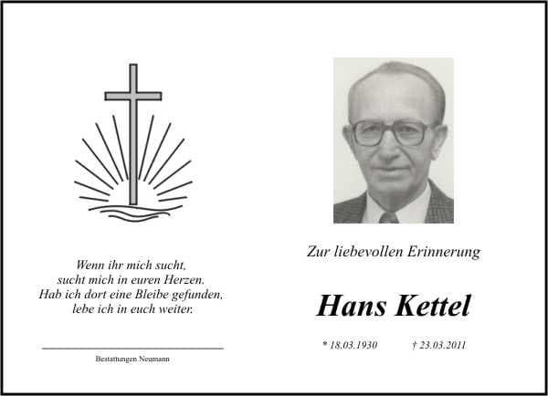 Herr Hans Kettel