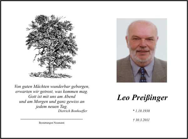 Herr Lienhard Preißinger