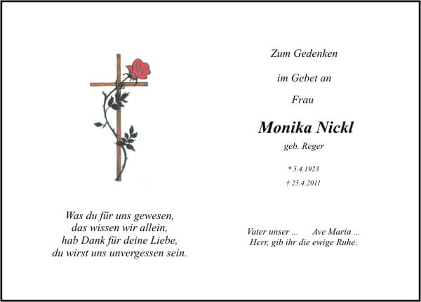 Frau Monika Nickl