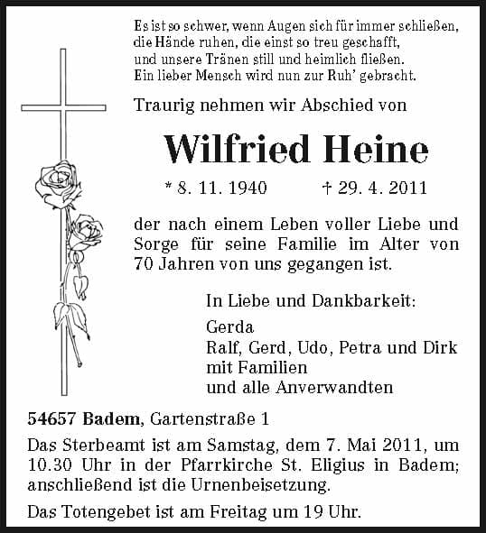 Herr Wilfried Heine