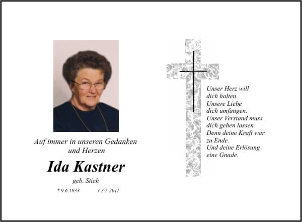 Frau Ida Kastner