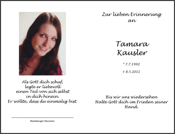Frau Tamara Kausler