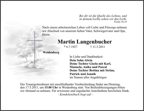 Herr Martin Langenbucher