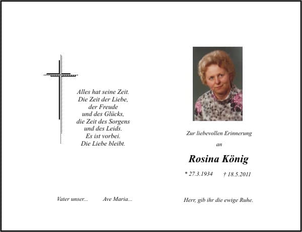 Frau Rosina König