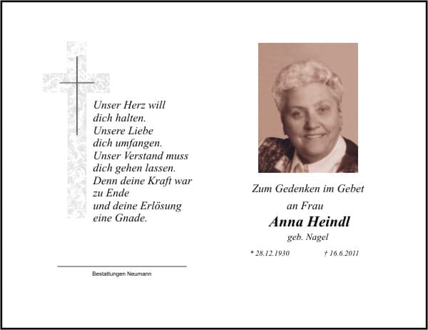 Frau Anna Heindl