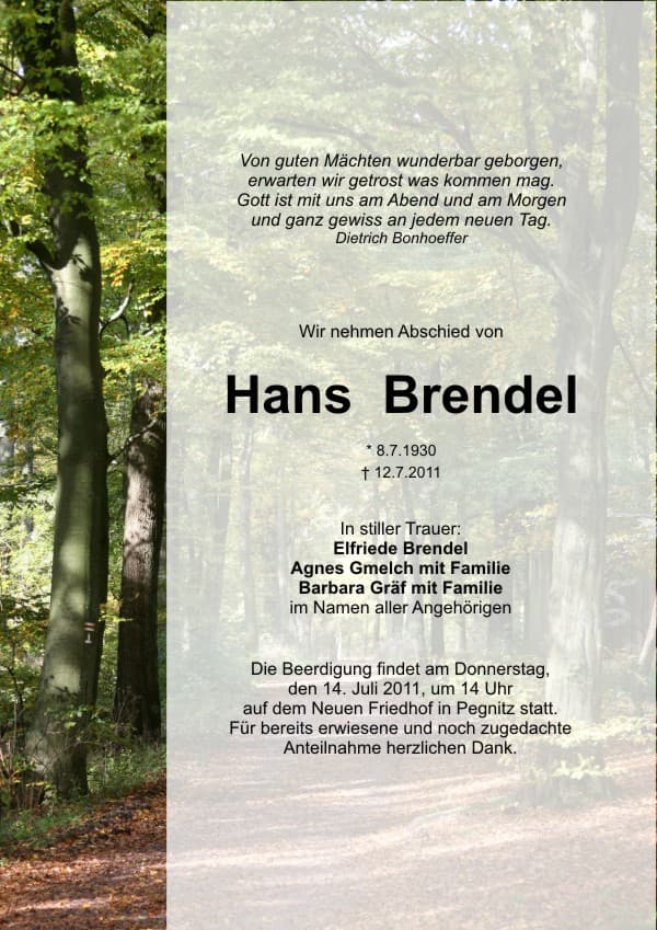 Herr Hans Brendel