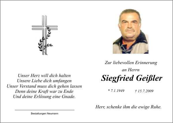 Herr Siegfried Geißler