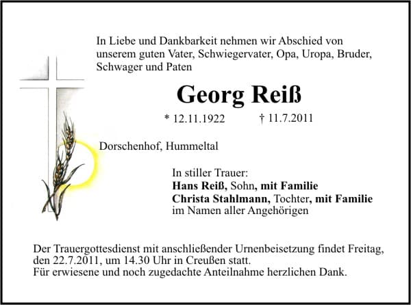 Herr Georg Reiß