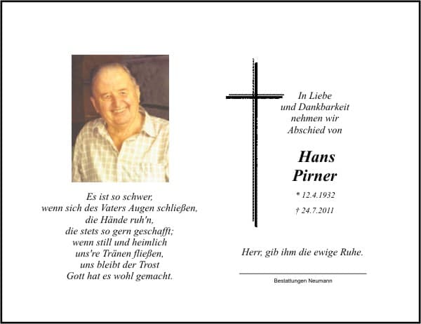 Herr Hans Pirner