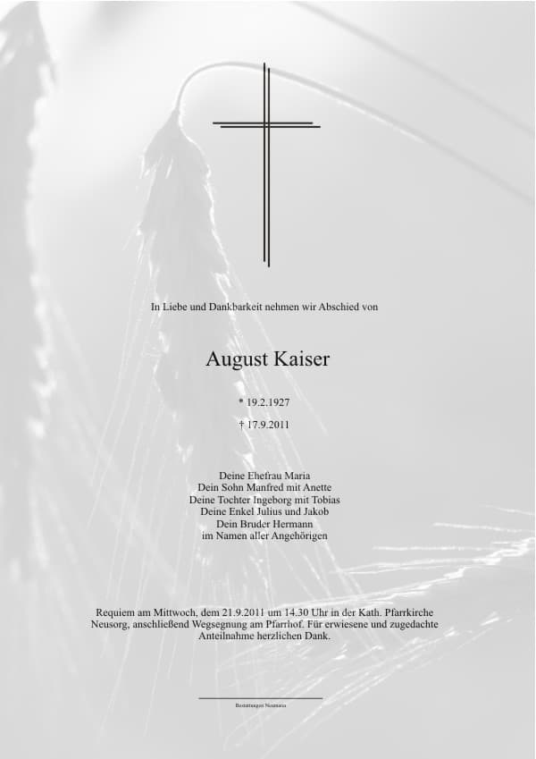 Herr August Kaiser