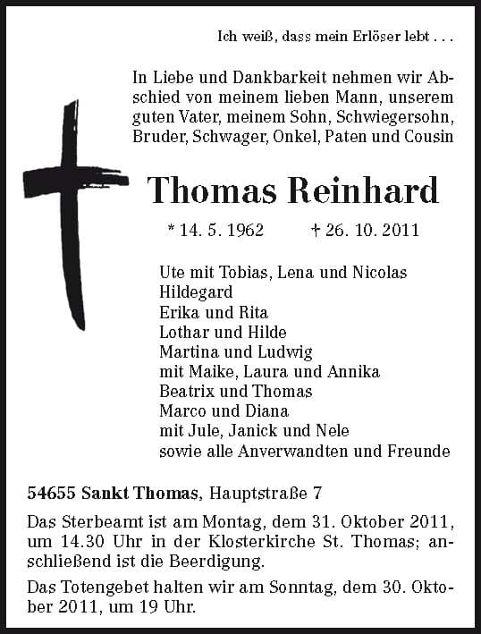Herr Thomas Reinhard
