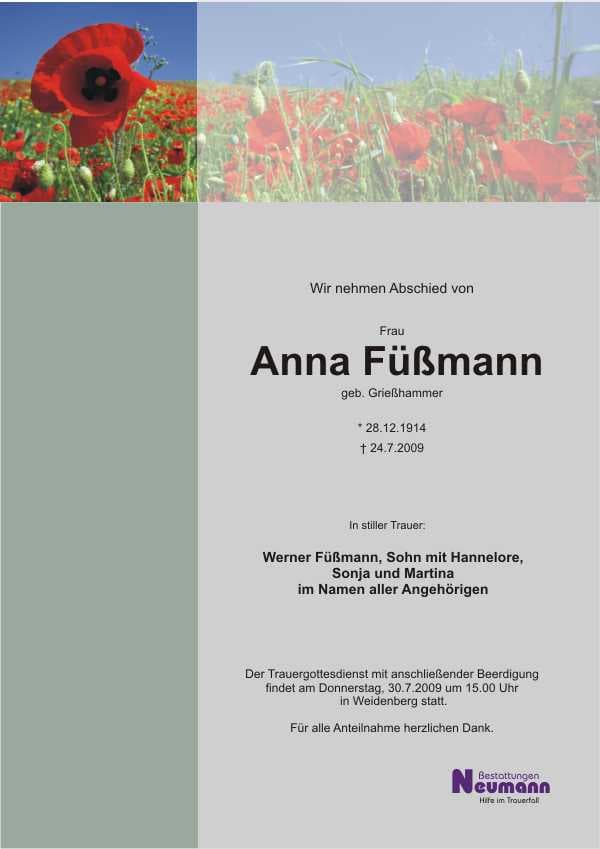 Frau Anna Füßmann
