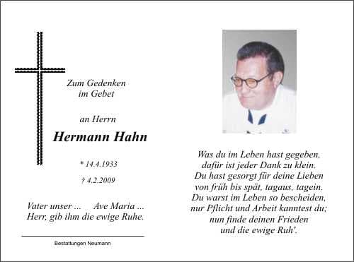 Herr Hermann Hahn
