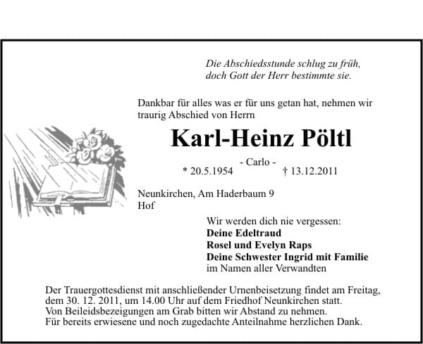 Herr Karl-Heinz Pöltl