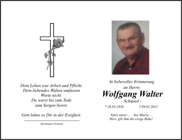 Herr Wolfgang Walter