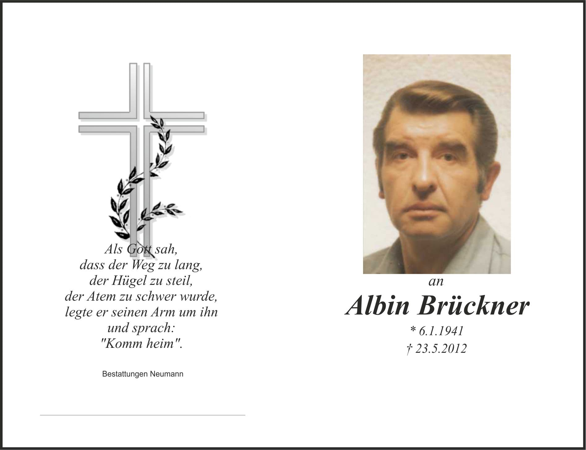 Herr Albin Brückner