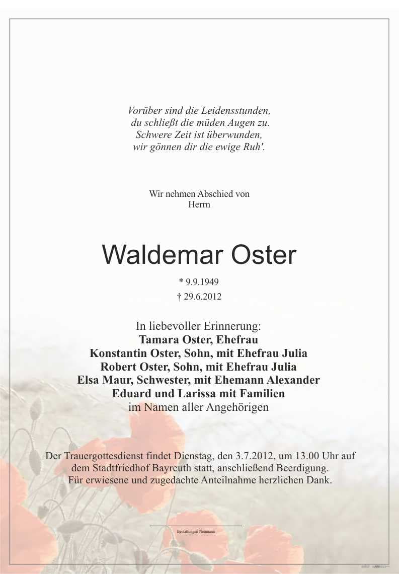 Herr Waldemar Oster