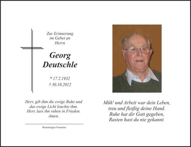 Herr Georg Deutschle