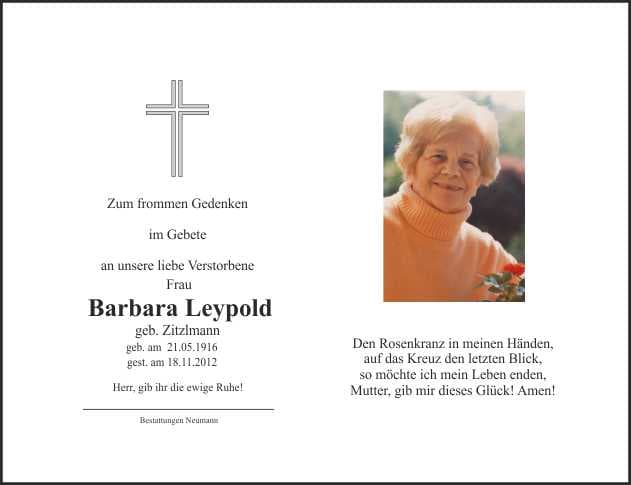 Frau Barbara Leypold