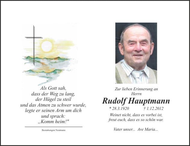 Herr Rudolf Hauptmann