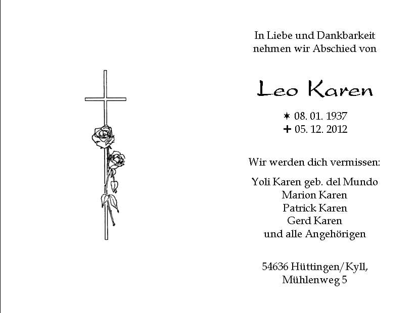 Herr Leo Karen