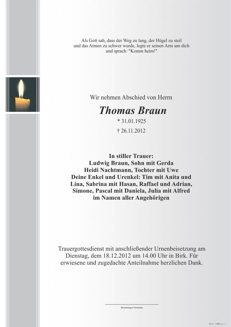 Herr Thomas Braun