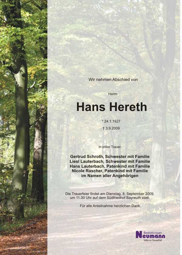Herr Hans Hereth