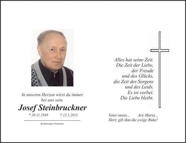 Herr Josef Steinbruckner